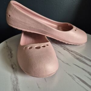 Crocs Ballerina Slip On Comfort Shoes Pink Size 11